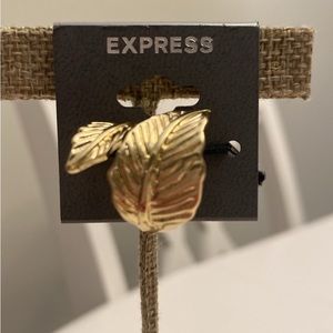 Express gold leaf ring.  NWT